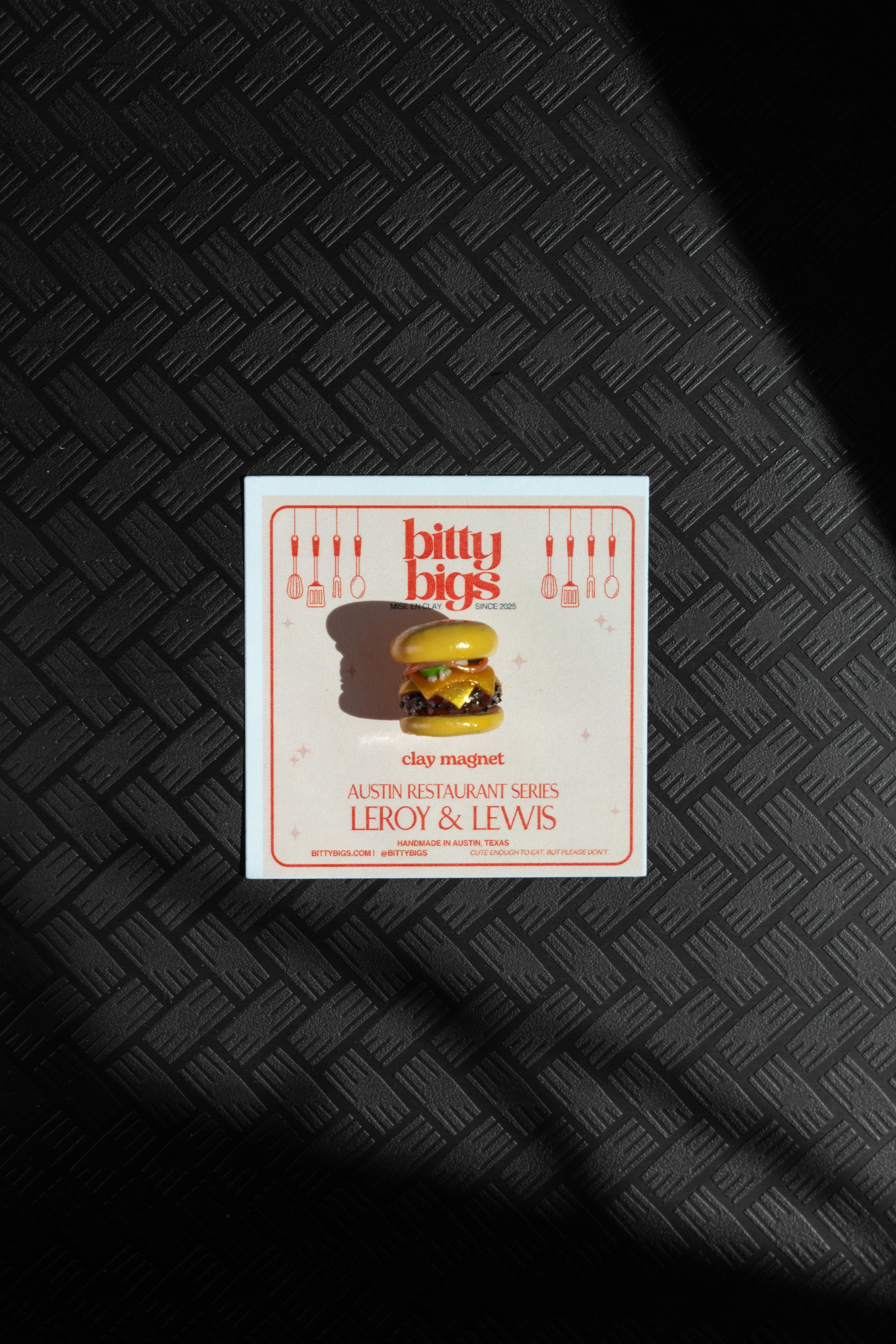 Mini Burger Magnet – Handmade Austin Food Art | Bitty Bigs