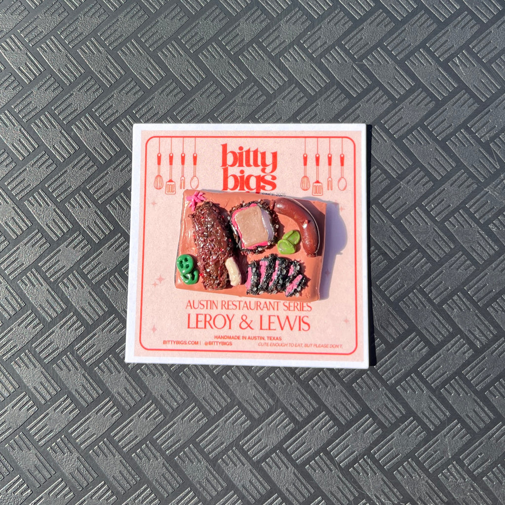 CUSTOM Mini BBQ Tray Magnet – Handmade Austin Food Art | Bitty Bigs