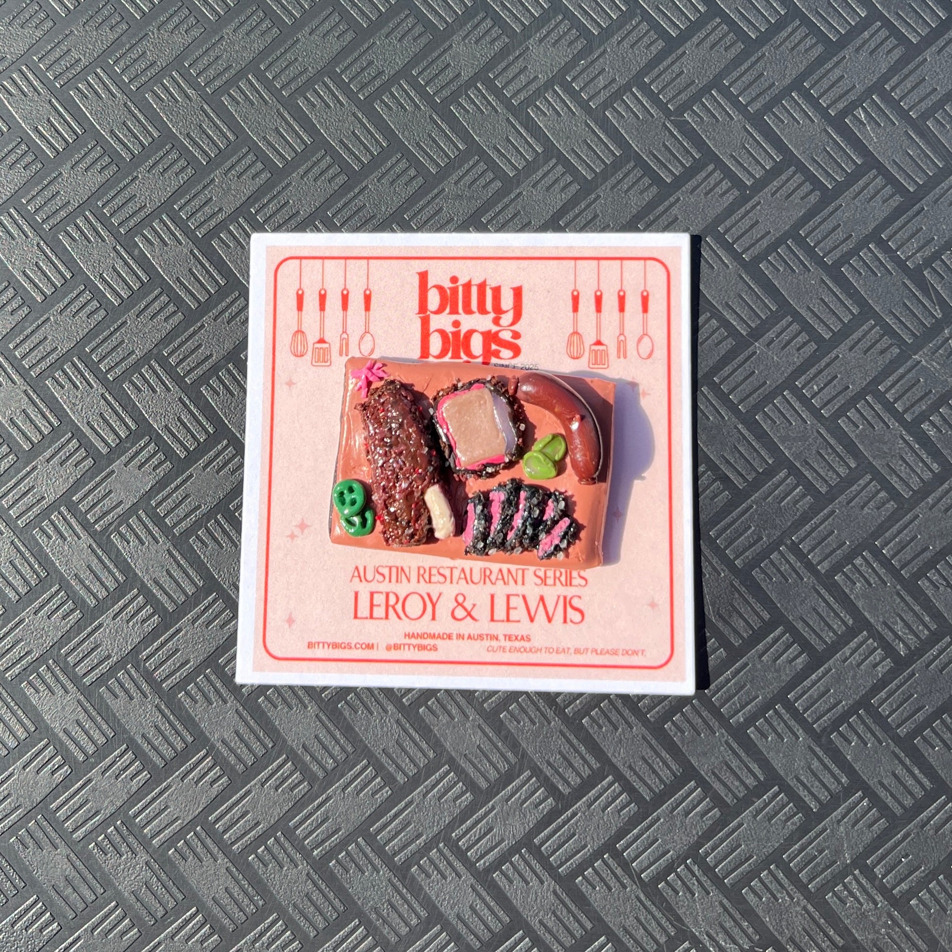 CUSTOM Mini BBQ Tray Magnet – Handmade Austin Food Art | Bitty Bigs