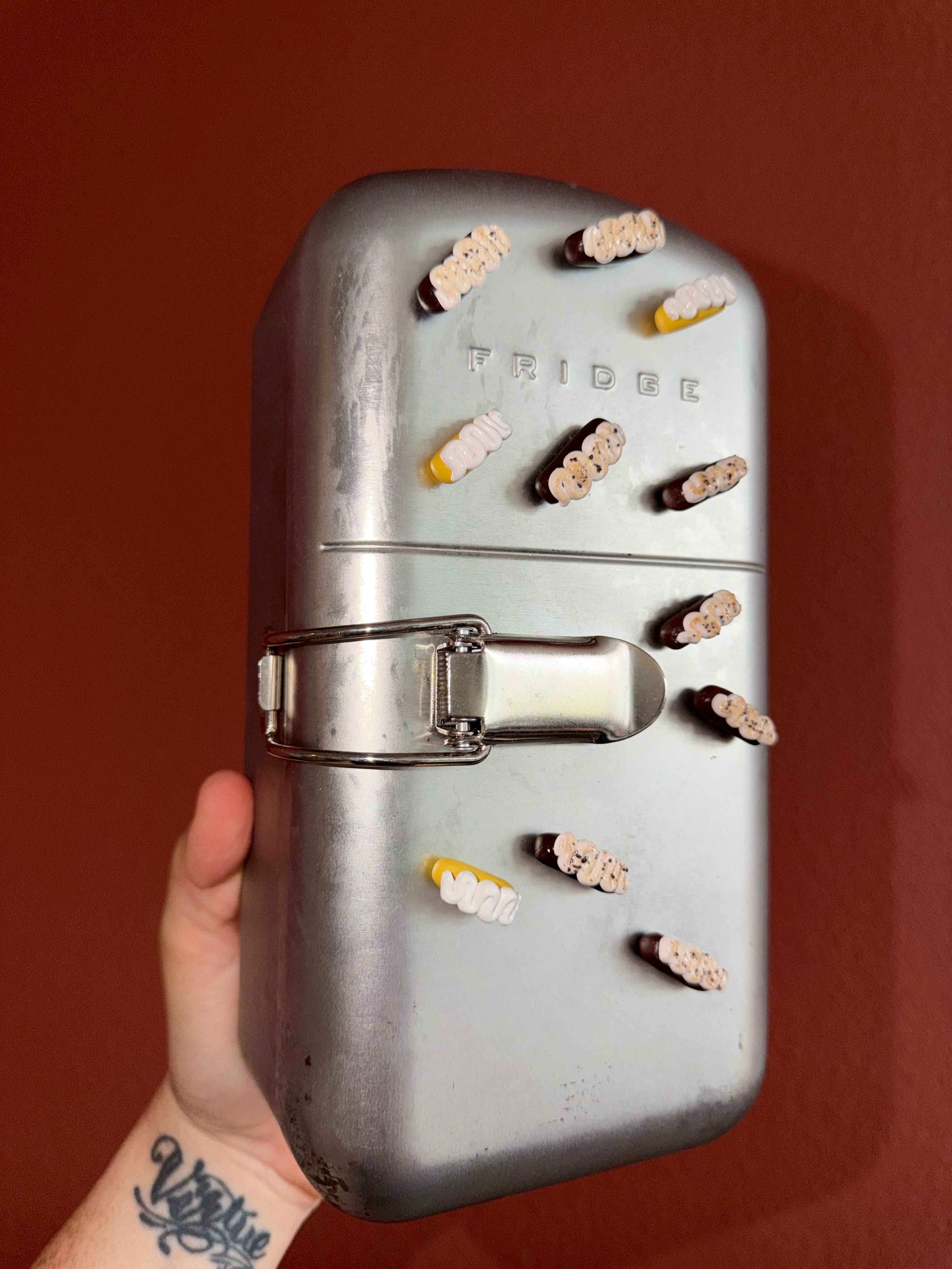 Mini Twinkie Magnet | Handmade Dessert Magnet | Austin Food Art